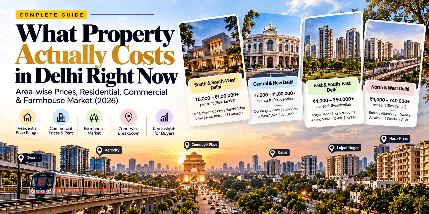 What Property Actually Costs in Delhi Right Now