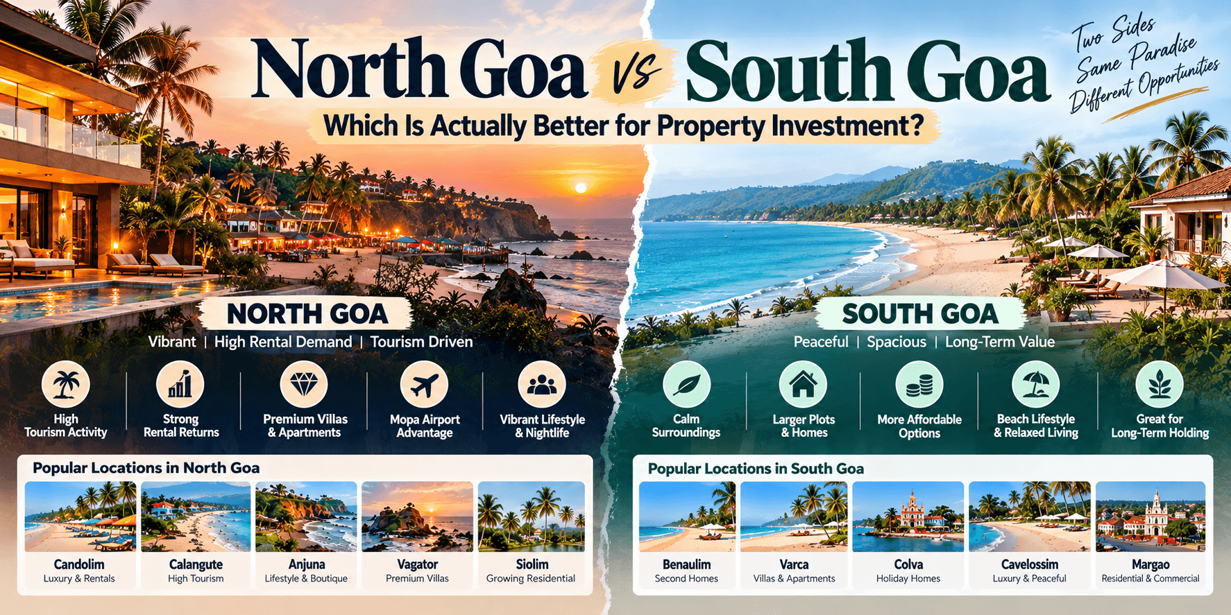 North Goa vs South Goa: Where Is Better for Investment?